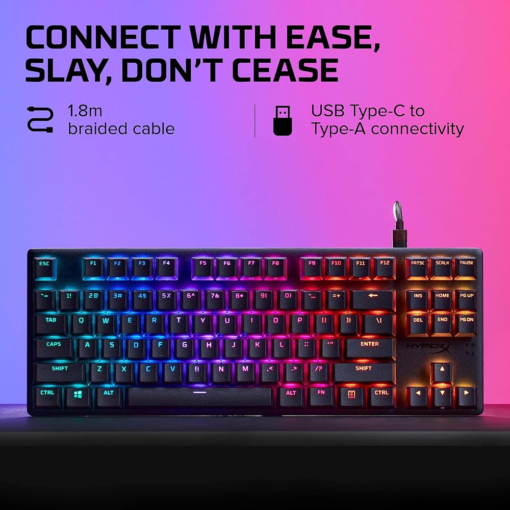 Amazon | HyperX Alloy Origins Core PBT- レッド メカニカル
